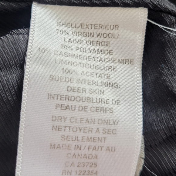 Aritzia Wilfred Cocoon coat black XS wool cashmere - Picture 6 of 8